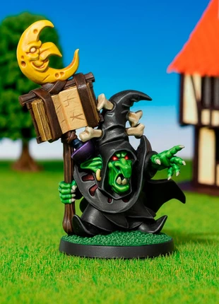 Dark Goblin Wizar on foot Fantasy Miniature, marca: MOMiniatures, estado: Muito bom, €4.00, €4.90 inclui Proteção do Comprador