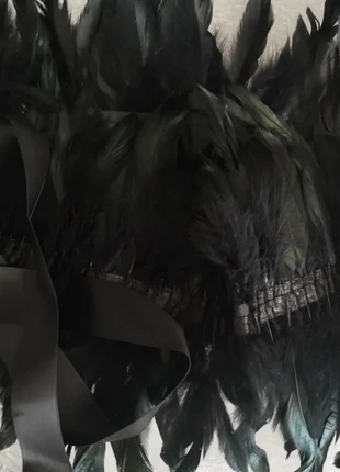 Elegant unique Gothic feather shawl shoulder wrap black, condition: New without tags, size: One size, £10.99, £12.24 includes Buyer Protection