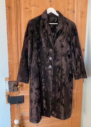 Manteau fausse fourrure marron léger 42 (grand), merk: ZAPA, staat: Heel goed, maat: XL / 42 / 14, € 65,00, € 68,95 inclusief Kopersbescherming