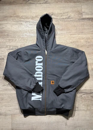 Carhartt x Marlboro Rework Jacket Grey Vintage Workwear (L), merk: Carhartt, staat: Heel goed, maat: L, € 54,90, € 58,35 inclusief Kopersbescherming