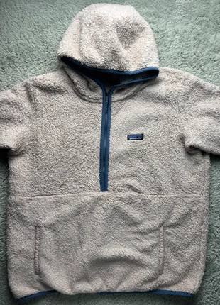 Veste Polaire Half 1/4 zip Patagonia crème et bleu Femme Taille XL, brand: Patagonia, condition: Very good, size: XL / 42 / 14, €55.00, €58.45 includes Buyer Protection Pro