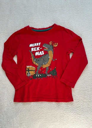 🦖 T-shirt Merry Rex-Mas - KIABI – 4 ans – Trop fun pour les fêtes !, merk: Kiabi, staat: Heel goed, maat: 4 jaar / 104 cm, € 4,00, € 4,90 inclusief Kopersbescherming
