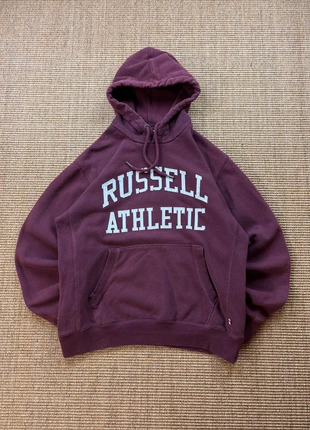 Sweat hoodie capuche Russell Athletic bordeaux logo brodé USA 2000s M mixte #0384, brand: Russell Athletic, condizioni: Ottime, taglia: M, €30.00, €32.20 include la Protezione acquisti Pro