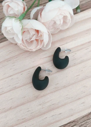🌿 Boucles d'oreilles à clou noir tendance, marque: Fashion Jewelry, état: Neuf sans étiquette, 1,00 €, 1,75 € Protection acheteurs incluse