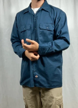 Chemise Dickies Bleu fonce Workwear à manches longues taille L, marque: Dickies, état: Bon état, taille: L, 14,99 €, 16,44 € Protection acheteurs (Pro) incluse