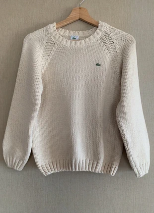 Lacoste Women’s Knit Sweater in Cream / Trui Pull Femme – Size M, marca: Lacoste, estado: Muy bueno, tamaño: M / 38 / 10, 42,00 €, 44,80 € Protección al comprador incluida