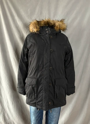 Maison Scotch Black Padded Parka with Faux Fur Hood M – Premium Winter / Urban Minimalist Outerwear, marke: Maison Scotch, zustand: Neu, größe: M / 38 / 10, 118,00 €, 124,60 € inklusive Vinted-Käuferschutz
