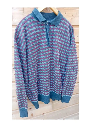 Pull jacquard année 80, marque: Vintage Dressing, état: Très bon état, taille: L, 32,00 €, 34,30 € Protection acheteurs incluse