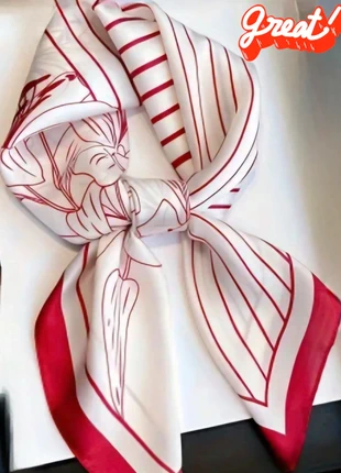 Super mooi sjaaltje vierkant 70x70 cm, merk: Trendy, staat: Nieuw met prijskaartje, € 4,95, € 5,90 inclusief Kopersbescherming