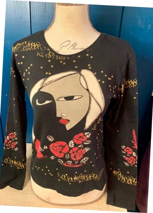 Haut manches longues visage amaia, marca: Amaïa, estado: Muito bom, tamanho: S / 36 / 8, €11.00, €12.25 inclui Proteção do Comprador