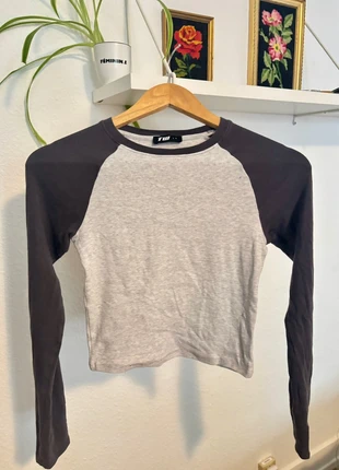Top Manches Longues Tally Weijl – Bleu & Gris, Taille S, brand: Tally Weijl, condition: Very good, size: S / 36 / 8, €3.00, €3.85 includes Buyer Protection
