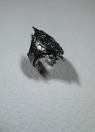 Bague Ouverte Acier Noir - Style Gothique Unisexe Y2K., marque: CHROME, état: Très bon état, taille: Ajustable, 9,90 €, 11,10 € Protection acheteurs incluse