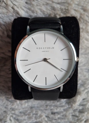Montre Rosefield à quartz bracelet en cuir noir, brand: Rosefield, condition: Very good, size: 30–38 mm, €25.00, €26.95 includes Buyer Protection