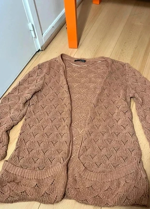 Cardigan / gilet long Atmosphère – marron à paillettes – taille M – cosy et confortable 🤎, marca: Atmosphere, estado: Muito bom, tamanho: M / 38 / 10, €5.00, €5.95 inclui Proteção do Comprador