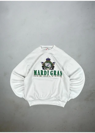 Sweat Vintage Jerzees 90’ Mardi Gras made in USA, marke: Vintage Dressing, zustand: Sehr gut, größe: L, 40,00 €, 42,70 € beinhaltet Vinted-Käuferschutz Pro