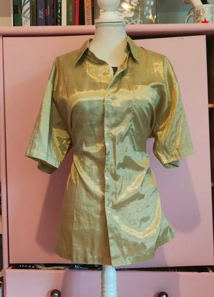 Chemise verte soie, marque: Inconnu, état: Très bon état, taille: L / 40 / 12, 3,00 €, 3,85 € Protection acheteurs incluse