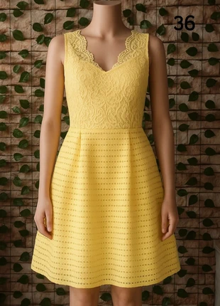 🌸Robe dentelle jaune Just for You Neuve Taille 36🌸, brand: Just For You, condition: New with tags, size: S / 36 / 8, €15.00, €16.45 includes Buyer Protection Pro