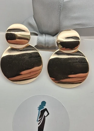 boucles d'oreilles en laiton dorées a l'or fin tiges hypoallergéniques 4 x 2.8 cm, brand: Des Petits Hauts, condition: Very good, €9.50, €10.68 includes Buyer Protection Pro