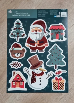 Kerst raamstickers – herbruikbaar & statisch, merk: Merry Christmas, staat: Heel goed, € 2,00, € 2,80 inclusief Kopersbescherming