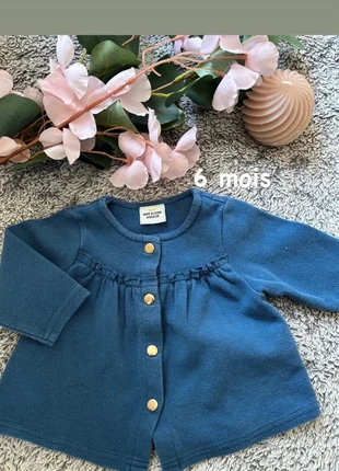 Gilet / Cardigan Bébé Fille 6 Mois (68 cm) - Bleu Canard - Tape à l’œil, brand: TAO, condition: Very good, size: 6-9 months / 68 cm, €7.00, €8.05 includes Buyer Protection