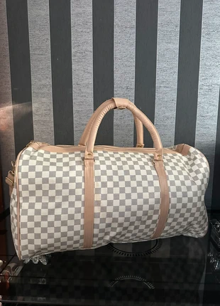 White Pu Leather Men Women Travel Holdall Luxury Bag Girls Boys Unisex Gym Bag Shoulder strap, brand: Unbranded, condition: New with tags, £17.99, £19.59 includes Buyer Protection