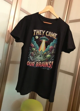 They came for our brains men t-shirt sci-fi alien, brand: ourbrai, condizioni: Ottime, taglia: XL, €12.95, €14.30 include la Protezione acquisti Pro