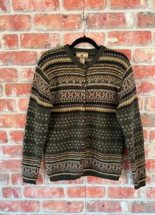 90s Vintage Dark Green Retro Wool Cardigan, brand: Point Zero, condition: Very good, size: M / UK 12-14, £35.00, £37.45 includes Buyer Protection Pro
