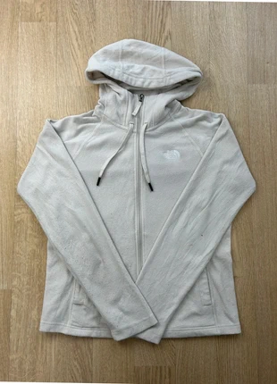 Veste polaire The North Face blanche à capuche femme taille S – petite tache, marca: The North Face, estado: Muito bom, tamanho: S / 36 / 8, €23.00, €24.85 inclui Proteção do Comprador Pro
