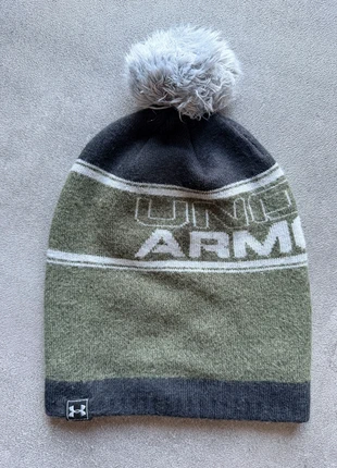 Bonnet Under Armour pompon gris kaki logo UA street outdoor | TU TBE, merk: Under Armour, staat: Heel goed, maat: Universele maat, € 5,00, € 5,95 inclusief Kopersbescherming Pro