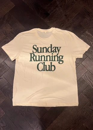 Sunday Run Club vintage style T-shirt with back graphic in cream. Size M, brand: Sunday running club, condition: New without tags, size: M, £16.00, £17.50 includes Buyer Protection