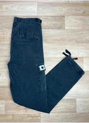 Pantalon cargo Carhartt noir logo brodé pour homme taille 38, marque: Carhartt, état: Très bon état, taille: W28 | FR 38, 27,00 €, 29,05 € Protection acheteurs incluse