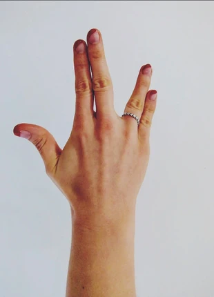 Star band ring, marca: Silver, estado: Muito bom, tamanho: 17,3 mm Ø / 14,5, €10.00, €11.20 inclui Proteção do Comprador
