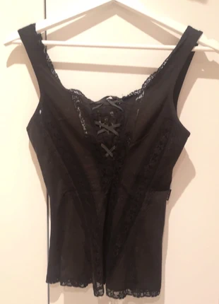 Anti Flirt black lace top with cashmere M 38 corse corset camiseta cachemira, marque: Anti-Flirt, état: Très bon état, taille: M / 38 / 10, 25,00 €, 26,95 € Protection acheteurs incluse