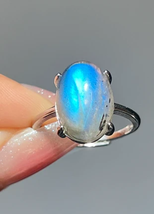 Bague labradorite magnifique et simple, brand: labradorite, condition: Very good, size: Adjustable, €12.50, €13.83 includes Buyer Protection Pro