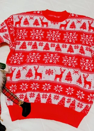 Maglione Natalizio vintage Style Rosso & Bianco - Renne e Fiocchi di Neve - Taglia M, brand: maninfinity, condizioni: Nuovo senza cartellino, taglia: M, €9.50, €10.68 include la Protezione acquisti