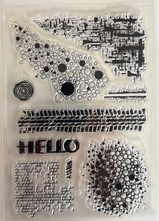 Tampon transparent texture « bulles », marque: Transparent, état: Très bon état, 2,00 €, 2,80 € Protection acheteurs incluse