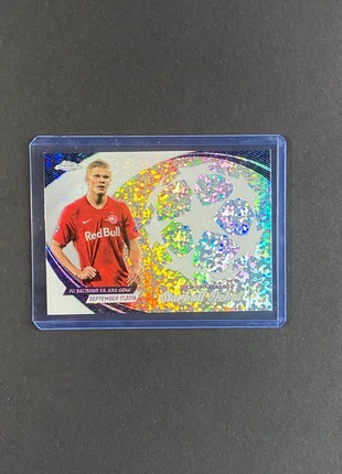 Erling Haaland Topps Chrome UEFA Champions League 2023-24 Salzburg Starball Debut #SD-3, merk: Topps, staat: Nieuw zonder prijskaartje, € 3,99, € 4,89 inclusief Kopersbescherming