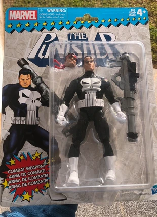 Marvel Legends Hasbro Punisher Retro Card Figure, marca: Hasbro, estado: Novo com etiquetas, tamanho: Prematuro, até 44 cm, €75.00, €79.45 inclui Proteção do Comprador