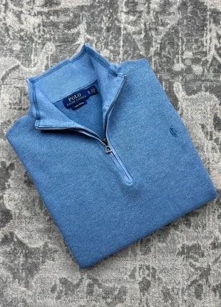 Pull Col Camionneur / Quarter Zip RL / Ralph Lauren Bleu Clair Taille XL - Logo Brodé, brand: Ralph Lauren, condition: Very good, size: XL, €60.00, €63.70 includes Buyer Protection Pro