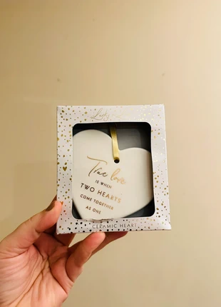 Ceramic hanging heart - true love when two hearts come at one, condition: New with tags, £3.25, £4.11 includes Buyer Protection