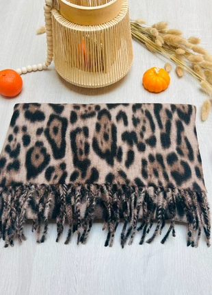 Écharpe motif léopard & franges – style tendance, zustand: Sehr gut, 17,99 €, 19,59 € beinhaltet Vinted-Käuferschutz Pro