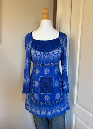 Vintage 2000s beaded long sleeve indie top - Size 10-12, brand: Next, condition: Very good, size: M / UK 12-14, £8.00, £9.10 includes Buyer Protection