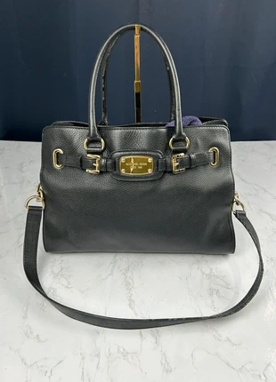Sac à main et à bandoulière Michael Kors en cuir noir, marque: Michael Kors, état: Très bon état, 56,00 €, 59,50 € Protection acheteurs (Pro) incluse