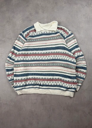 Pull vintage à motif Y2K style Coogi blanc | Taille L, marca: Vintage Dressing, estado: Muy bueno, tamaño: L / 40 / 12, 23,90 €, 25,80 € Protección al comprador Pro incluida
