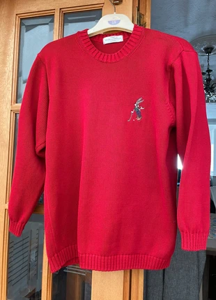 St Michael for marks and  spencer bugs bunny red gold cotton jumper size medium, brand: St Michael, condition: Very good, size: M, £18.00, £19.60 includes Buyer Protection