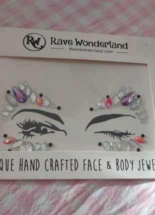 Festival stickers gezicht rave jewels, merk: Rave wonderland, staat: Nieuw zonder prijskaartje, € 1,25, € 2,01 inclusief Kopersbescherming