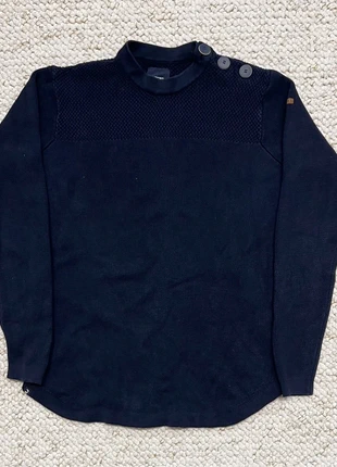 Pull Marin Tribord Navy Col Boutonné Épaules – Grand Froid Hiver – Taille M, marca: Tribord, estado: Muito bom, tamanho: M, €20.00, €21.70 inclui Proteção do Comprador