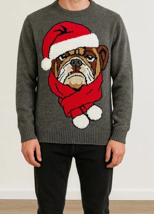 Pull Noel chien bonnet rouge gris, Taille XL - Excellent etat, marke: Influx, zustand: Sehr gut, größe: XL, 25,00 €, 26,95 € inklusive Vinted-Käuferschutz