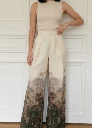 Pantalon elegant a fleurs jambe large oversize oiseau classe tialle, marque: Yamaota, état: Très bon état, taille: S / 36 / 8, 58,90 €, 62,55 € Protection acheteurs (Pro) incluse