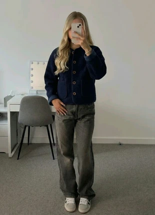 Cardigan / Veste Bleu Marine Premium Bouclée Style Minimaliste Chic & Rare 💙, marque: aurélie & co, état: Neuf sans étiquette, taille: S / 36 / 8, 54,00 €, 57,40 € Protection acheteurs incluse